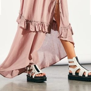 Dr. Martens White and Black Sandals